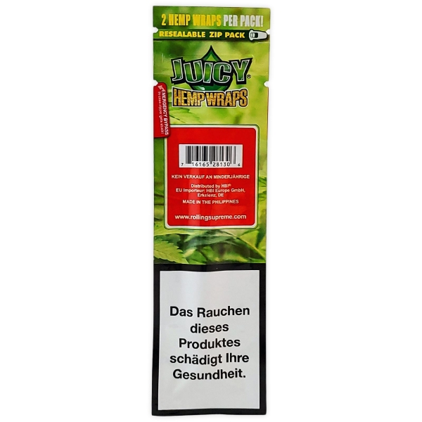 Juicy Hanf Blunts Red Alert 2er Pack Erdbeere Aroma 2